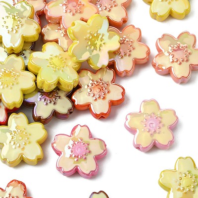 30Pcs Opaque Acrylic Beads MACR-CJ0002-19-1