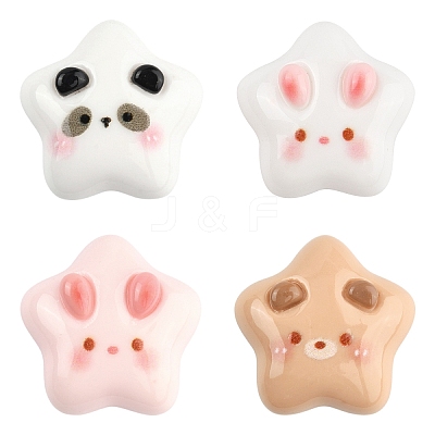 10PCS Cartoon Resin Cabochones RESI-YW0004-58-1