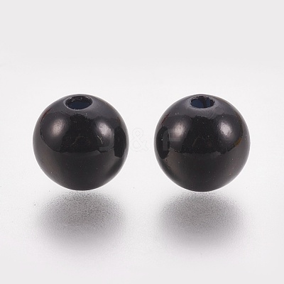 ABS Plastic Imitation Pearl Beads KY-G009-10mm-01-1