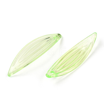 Transparent Acrylic Pendants OACR-O006-02B-1