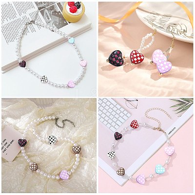 35Pcs 7 Colors Spray Painted Alloy Beads ENAM-CJ0006-11-1