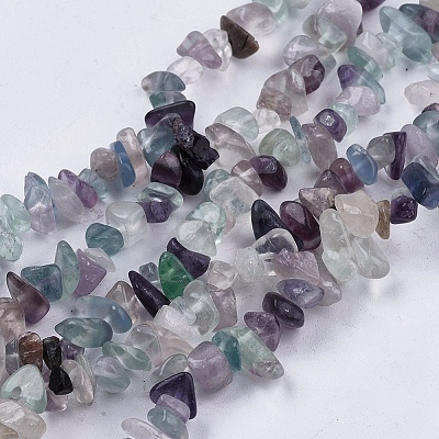 Natural Fluorite Stone Bead Strands G-R192-05-1