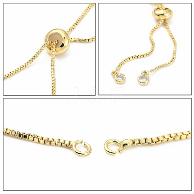 Rack Plating Brass Chain Bracelet Making X-KK-A142-017G-1