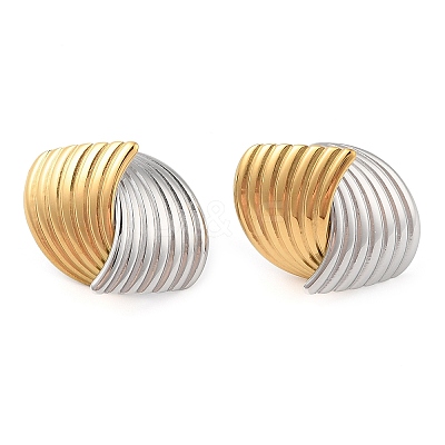 304 Stainless Steel Stud Earrings for Women EJEW-Z063-08G-1