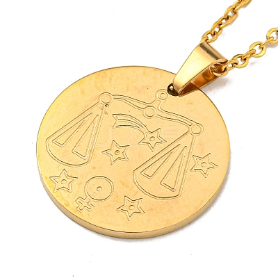 Constellation Pendant Necklaces NJEW-S422-04G-07-1