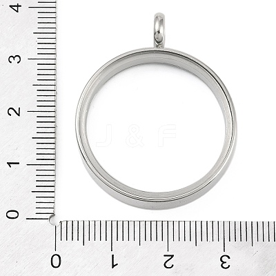 304 Stainless Stee Locket Pendants STAS-S132-16P-04-1