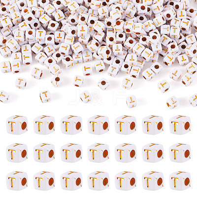 Opaque Acrylic Beads MACR-TAG0001-07T-1