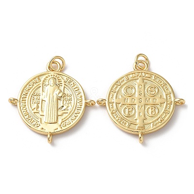 Rack Plating Brass Pendants KK-M254-13B-G-1