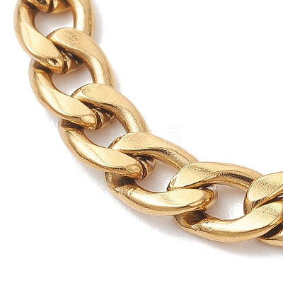 304 Stainless Steel Cuban Link Chains Bracelets BJEW-JB13530-1