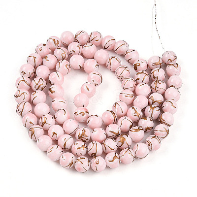 Baking Paint Glass Beads X1-DGLA-N010-10mm-01-1