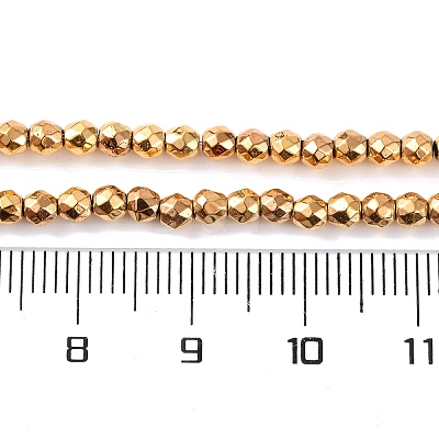 Electroplated Synthetic Non-magnetic Hematite Beads Strands G-H027-B01-02-1