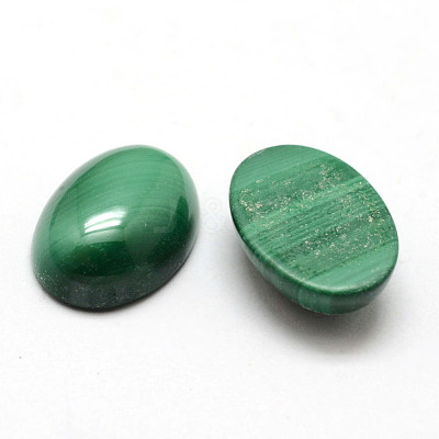 Oval Natural Malachite Cabochons X-G-O147-03F-1