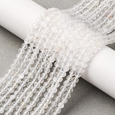 Natural Quartz Crystal Beads Strands G-C226-B05-4mm-1