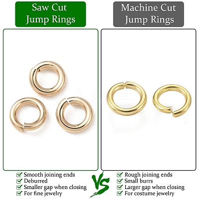 925 Sterling Silver Saw Cut Open Jump Rings STER-F036-02G-0.9x6mm-1
