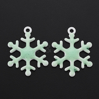 Spray Painted Alloy Enamel Pendants LS-ENAM-N055-036C-NR-1