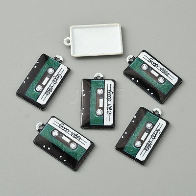Baking Paint Alloy Pendants FIND-WH0152-228C-1