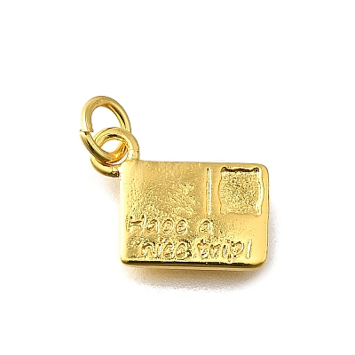 Brass Pendants KK-Z102-17G-1