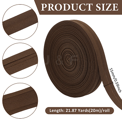 Polyester Cotton Ribbon OCOR-WH0816-018B-1