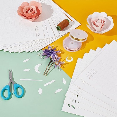32Pcs 16 Styles Paper Ancient Hairpin for DIY Tool Material DIY-PH0023-46-1