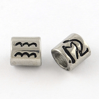 Tarnish Resistant Smooth Surface 304 Stainless Steel European Bead STAS-R079-A01-1