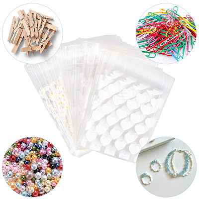 4 Bags 4 Styles Printed Transparent OPP Cellophane Storage Bags OPP-SP0001-07A-1
