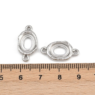 304 Stainless Steel Connector Cabochon Settings STAS-L303-29P-1