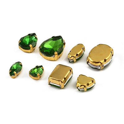 Glass Rhinestone Sew on Rhinestone RB-CBA33FD-01G-02-1