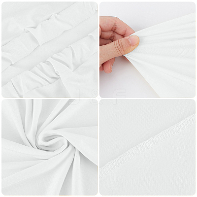 2Pcs 2 Styles Polyester Wedding Arch Cover Cloth FEPA-CN0001-02A-1