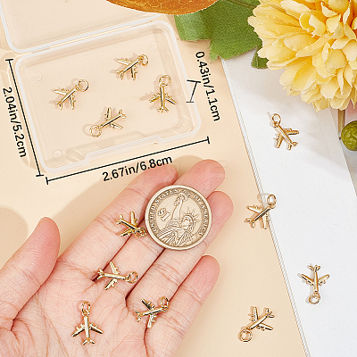 12Pcs Rack Plating Brass Charms ZIRC-BBC0002-51-1