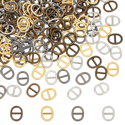 240Pcs 4 Colors Alloy Buckle Clasps FIND-FG0002-85-1