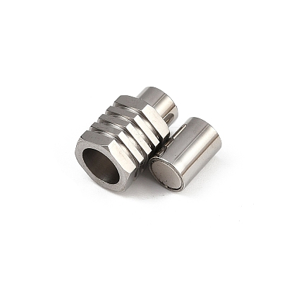 304 Stainless Steel Magnetic Clasps STAS-C127-18C-P-1