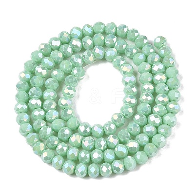 Electroplate Glass Beads Strands EGLA-A044-P4mm-B14-1