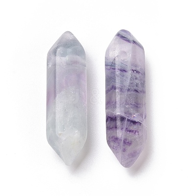 Natural Fluorite Double Terminal Pointed Pendants G-C007-02B-06-1