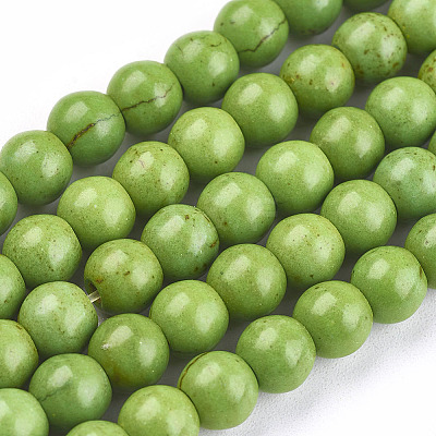 Synthetic Turquoise Beads Strands LS-TURQ-G106-6mm-02B-1