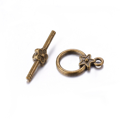 Tibetan Style Toggle Clasp X-MLF1075Y-NF-1
