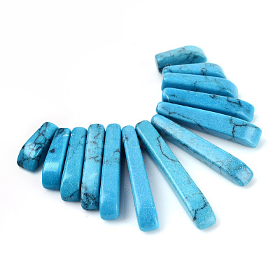 Synthetic Turquoise Pendants Sets X-G-Q458-01D-1