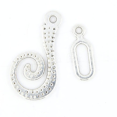 Tibetan Style Alloy Hook Clasps LF5077Y-1
