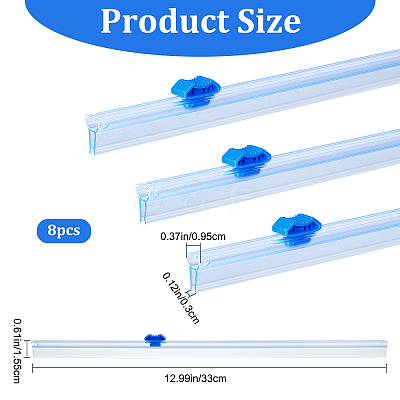 Plastic Reusable Cling Film Slide Cutter AJEW-WH0248-192-1