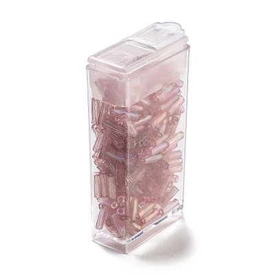 10G Ceylon Glass Twist Bugle Beads X-SEED-L012-01G-1
