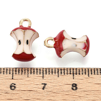 Fruit Alloy Enamel Charms X-ENAM-N062-06D-1