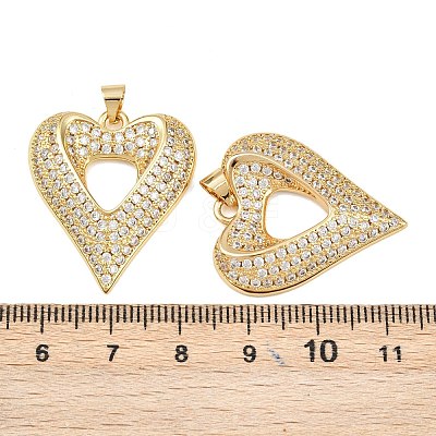Mother's Day Brass Cubic Zirconia Pendants KK-L251-07G-04-1