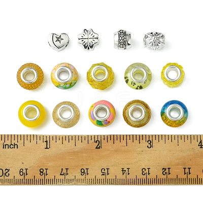 DIY Tibetan Style Alloy & Resin European Beads Making Finding Kits DIY-FS0006-78B-1