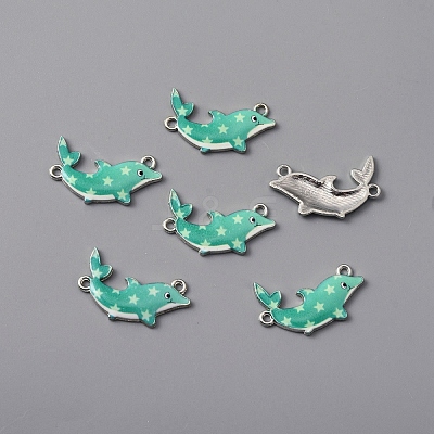 Alloy Enamel Connector Charms ENAM-TAC0010-04A-1