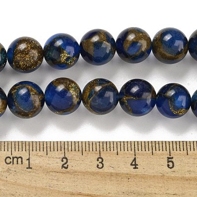 Synthetic Gold Clinquant Stone Beads Strands G-P549-A01-02A-1