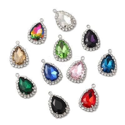 Glass & Rhinestone Pendants KK-Q777-34P-1