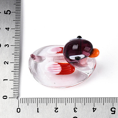 Handmade Lampwork Duck Display Decorations LAMP-T025-14M-1