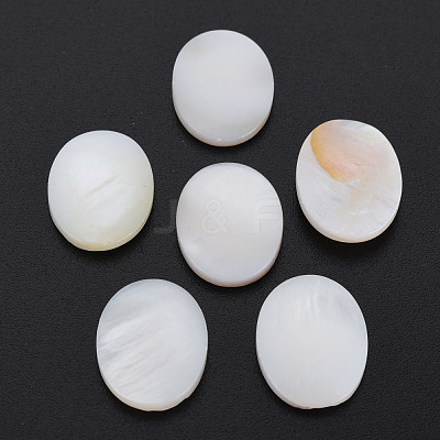 Natural Freshwater Shell Cabochons SHEL-S278-048B-1