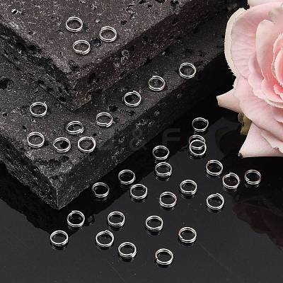 Brass Split Rings KK-E647-10P-6mm-1