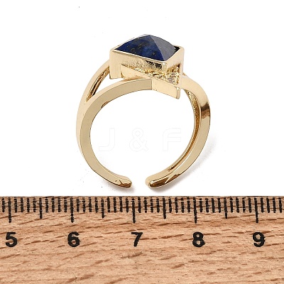 Brass Micro Pave Cubic Zirconia Cuff Rings for Women GG-CBA7610-11G-02-1