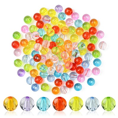 Transparent Acrylic Beads MACR-YW0002-72B-1